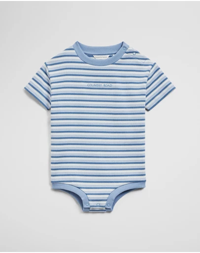 Country Road - Short Sleeve Rib Oversized Bodysuit