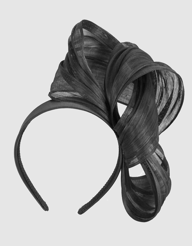 Fillies Collection - Bespoke Black Bow Racing Fascinator
