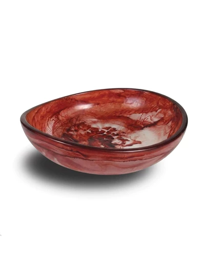 Urban Attitude - Urban Attitude JADE Medium Bowl Height 8cm highest, 5cm lowest, Width 27cm, Length 28cm - Berry Red