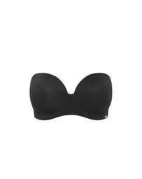 City Chic - Plus Size Luxe Microfibre Strapless Bra - black