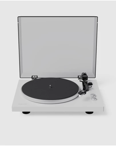 iWorld - Kanto OBI3 (2nd Gen) Turntable with Bluetooth 5.3, Preamp, and Pitch Control - Matte White