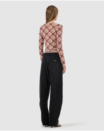 Rolla's - Field Lines Long Sleeve Top