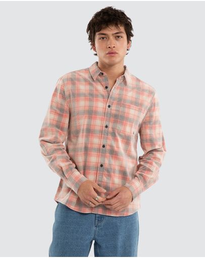 Poppy Red/Oatmeal Check