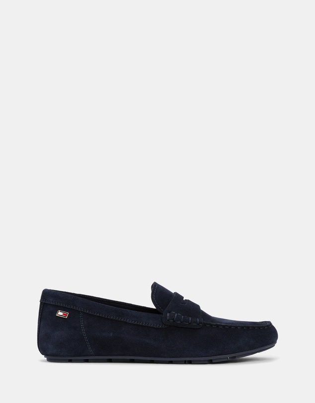 Tommy Hilfiger - Flag Soft Suede Driver Loafers - Women's