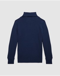 Polo Ralph Lauren - Cotton Interlock Turtleneck Sweat - ICONIC EXCLUSIVE - Babies-Kids