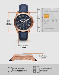 Fossil - Fossil Grant Blue Watch FS4835
