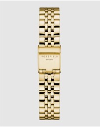 Rosefield - The Small Edit Burgundy Gold-Tone Bracelet Watch