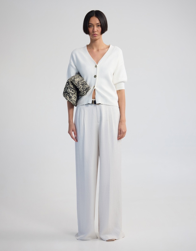 Oxford - Monica Puffer Sleeve Cardigan
