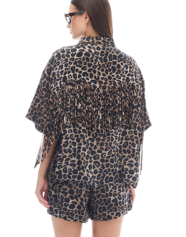 THE TALES - Ibiza Animal Fringed Shirt