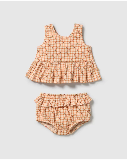 Wilson & Frenchy - Organic Crinkle Ruffle Set - Babies