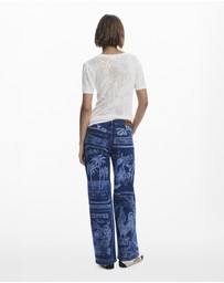Desigual - Cut-out knit T-shirt