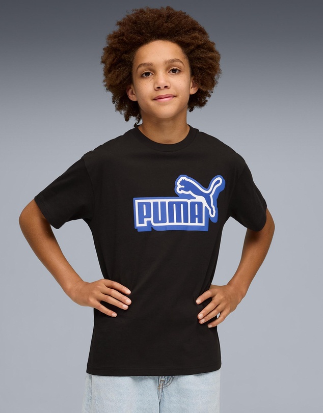 Puma - Essentials Logo Relaxed Front Graphic T-Shirt - Teens