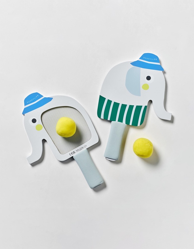 Sunnylife - Eli the Elephant Velcro Beach Bats - Kids