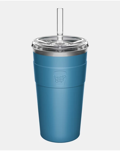 KeepCup - Thermal Cold Cup 16oz Reusable Coffee Cup with Straw Lid