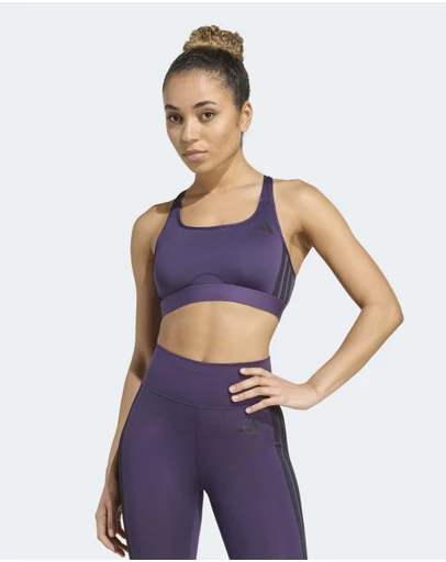 adidas Performance - PrimeLiftReact Train Medium Support 3-stripes Bra Womens