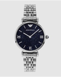 Emporio Armani - Silver-Tone Analogue Watch