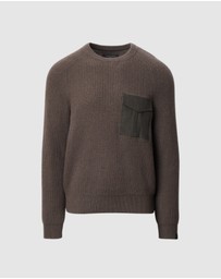 rag & bone - Walker Mixed Media Crewneck Sweater
