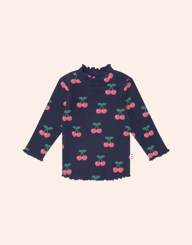 Huxbaby - Very Cherry Rib Skivvy Top - Babies