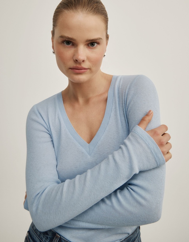 Witchery - Fine V-neck Long-sleeve Top