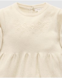 Purebaby - Embroidered Cashmere Dress - Kids-Babies