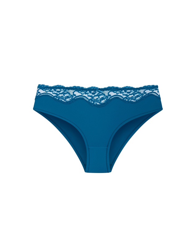 City Chic - Plus size Smooth & Chic Micro 3 Pack Shorty - blue tint teal black