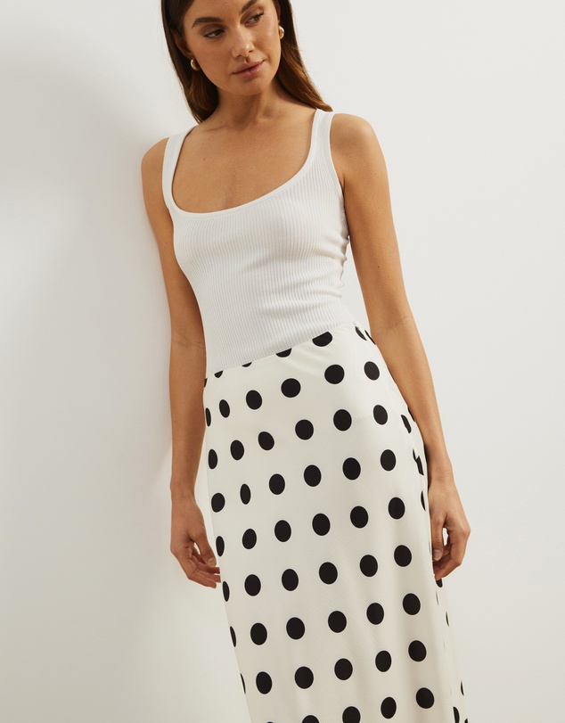 Atmos&Here - Felicity Polka Dot Maxi Skirt