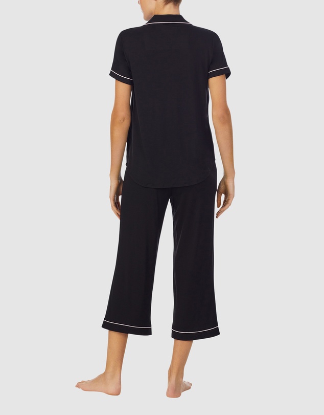 Kate Spade - Modal Jersey Button Up Short Sleeve Long Pyjama Set