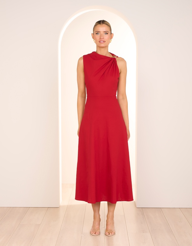 Austin A-line Midi Dress by Pilgrim Online | THE ICONIC | Australia
