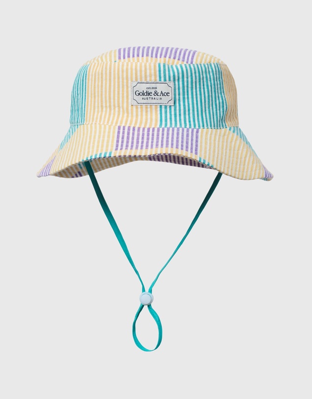 Goldie + Ace - Seersucker Bucket Hat - ICONIC EXCLUSIVE - Babies-Teens
