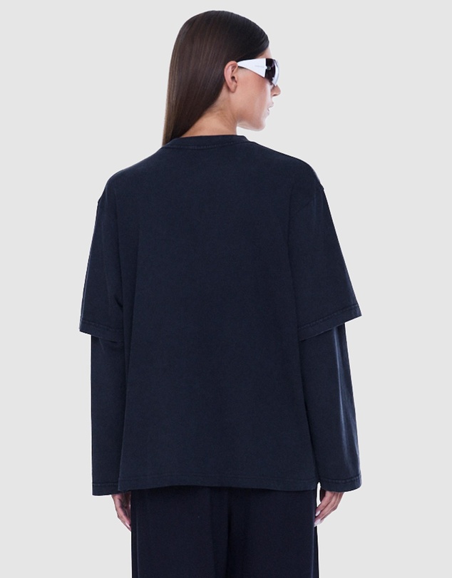ENA PELLY - Mock Layer Long Sleeve Tee