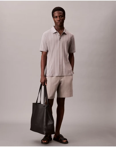 Calvin Klein - Variegated Rib Classic Polo Shirt