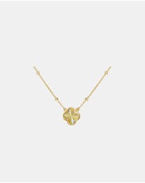 Zoe Olivia - 9K Gold Rainbow Petal Necklace