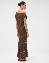 Oroton - Graphic Spot Silk Dress