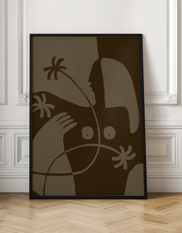 Olive et Oriel - The Land Story 6 by Shatha Al Dafai Art Print
