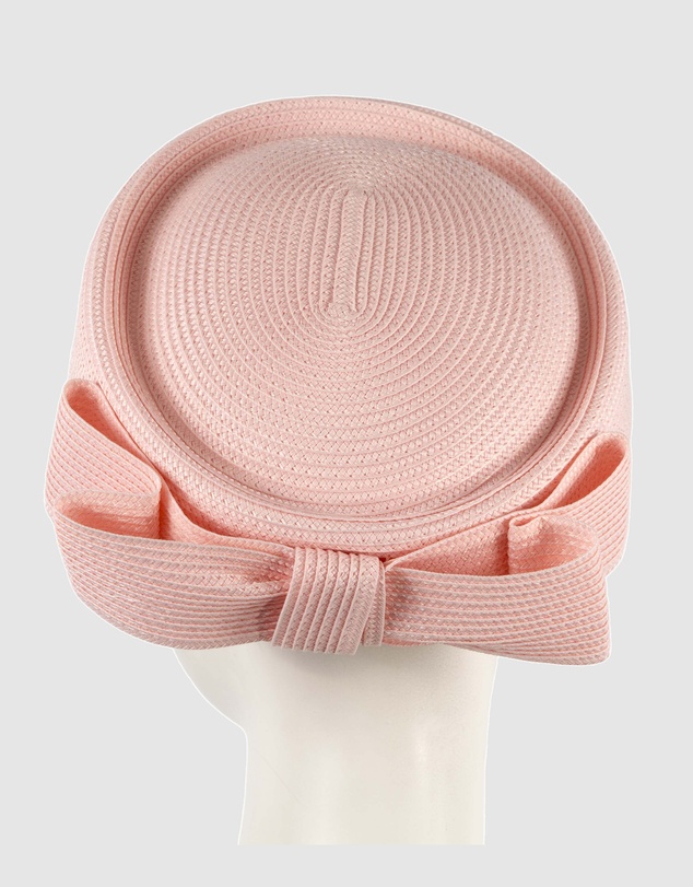 Max Alexander - Pink Braid Pillbox Hat