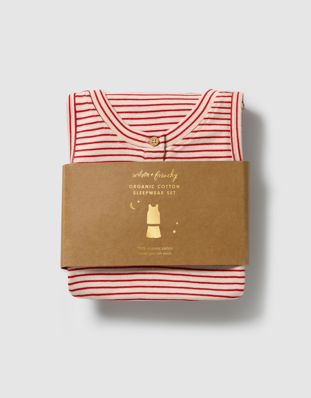 Wilson & Frenchy - Organic Stripe Rib Pyjamas - Babies