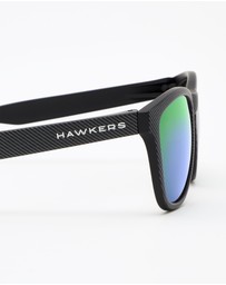 Hawkers Co - HAWKERS - Polarized Black Emerald ONE CARBONO  Sunglasses for Men and Women UV400