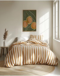 Olive et Oriel - KH Studio - The Colors Orange a Green by Karla Hyman Art Print
