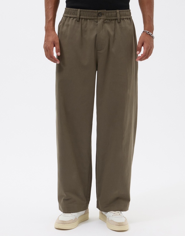 AERE - Organic Cotton Barrel Leg Pants
