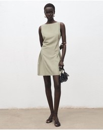 M.N.G - Boat-Neck Dress With Pleats