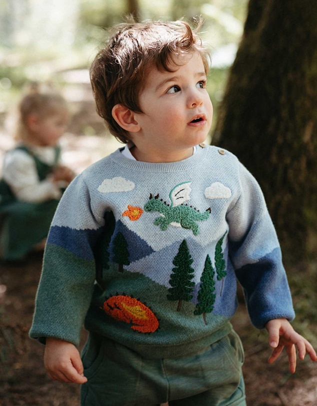 Purebaby - Dragon Mountain Jumper -Kids-Babies
