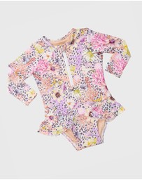 Aqua Blu Kids - Daisy Long Sleeve One Piece - Babies