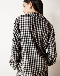 Atmos&Here - Ava Gingham Long PJ Set