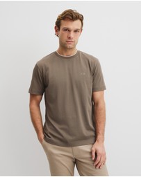 Country Road - Australian Cotton Cr Logo Tipped T-shirt