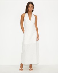 Dazie - Nora Linen Blend Midi Dress