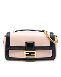 Pre-Loved by Azura Reborn - Pre-Loved Bicolor Leather Chain Midi Baguette
