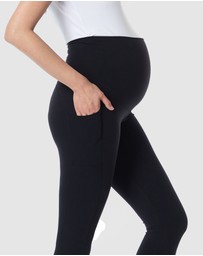 Soon Maternity - Active Overbelly Side Pocket 7/8 Leggings