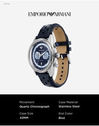 Emporio Armani - Blue Chronograph Watch