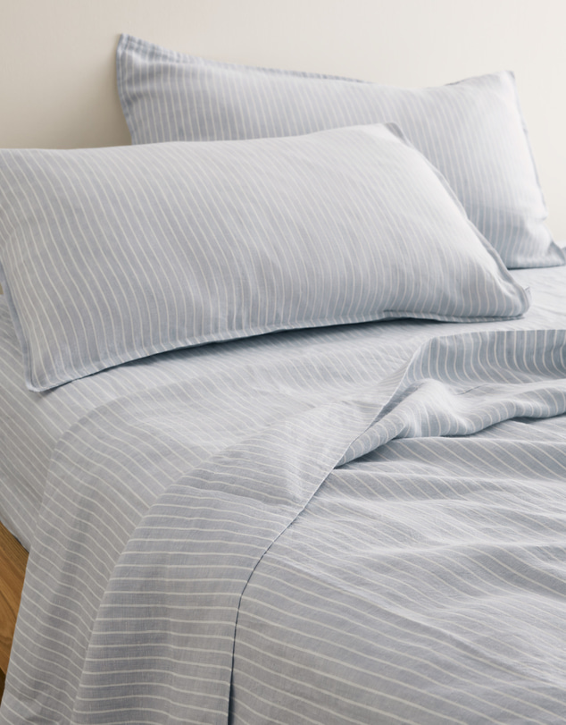 Country Road - Skye Linen King Fitted Sheet