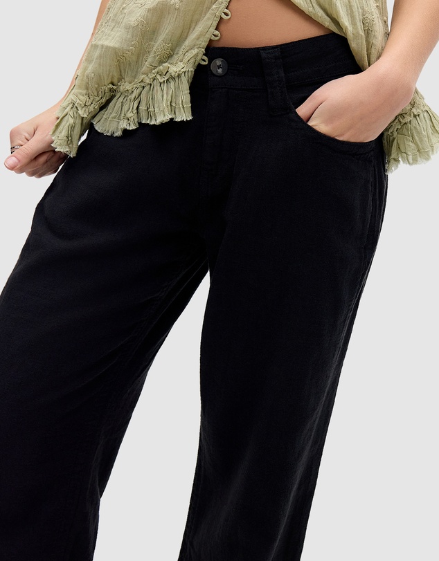 BDG By Urban Outfitters - Kayla Lowrider Linen Trousers